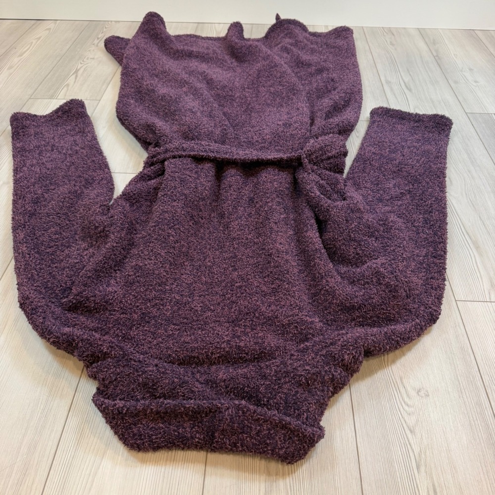 Barefoot Dreams CozyChic Adult Robe Amethyst Plum Flint Purple B509 Size 3 NWT - Picture 11 of 13